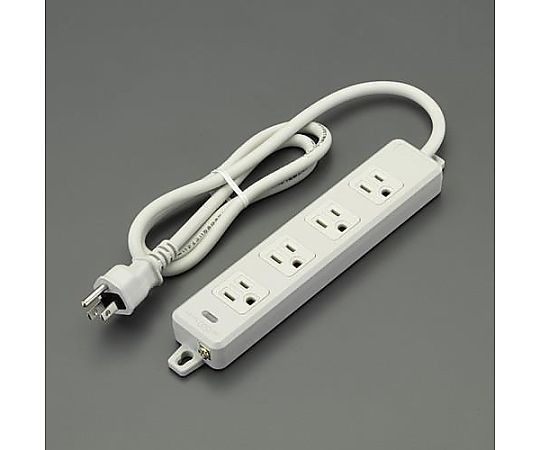 エスコ AC125V/15Ax 1m タップ(4口・接地・マグネット付) EA815GL-301 1個(ご注文単位1個)【直送品】