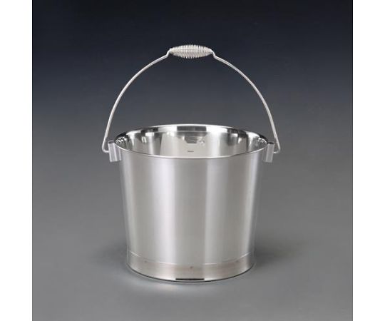 エスコ 10L バケツ(目盛り付/ステンレス製) EA508S-2 1個(ご注文単位1個)【直送品】