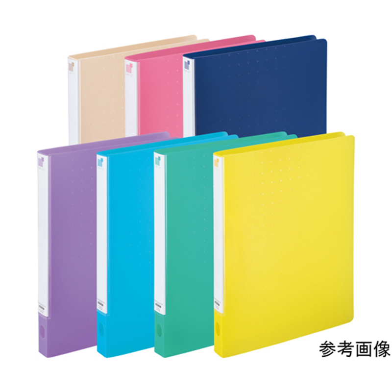 LIHITLAB CUBEFIZZ パンチレスファイルワンタッチ<HEAVYDUTY> イエロー F7032-5 1冊(ご注文単位1冊)【直送品】