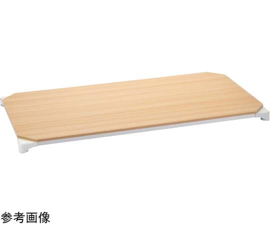エレクター ベーシックシリーズウッドシェルフ W1200×D600mm ナチュラルウッド ホワイトフレーム 天板用 B2448MNWD1 1枚(ご注文単位1枚)【直送品】