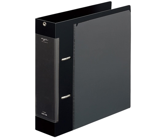 LIHITLAB myfa コレクションファイル ワイド A5 ジェットブラック F3311-24 1冊(ご注文単位1冊)【直送品】