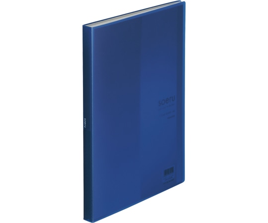 LIHITLAB SOERU クリヤーブック A4S型 ポケット40枚 ネイビー N8102-11 1冊(ご注文単位1冊)【直送品】