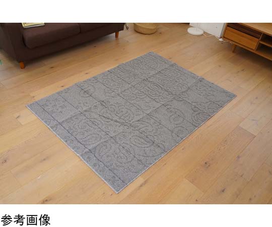 スミノエ 洗えるラグ ノイル 185×185cm グレー 13285696 1枚（ご注文単位1枚）【直送品】
