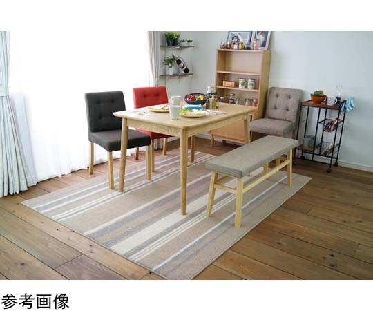 スミノエ 防ダニ ダイニングラグ ストレイル 220×250 ブラウン 13280104 1枚（ご注文単位1枚）【直送品】