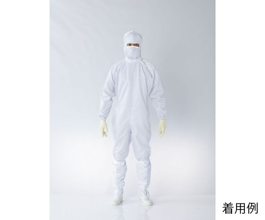 東洋リントフリー オートクレーブ対応ツナギ服 白 LL FP1203-01 LL 1着 (ご注文単位1着)【直送品】