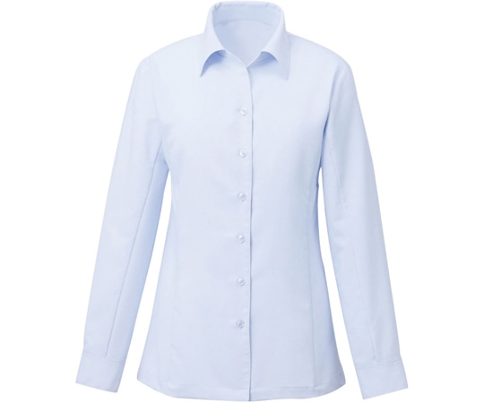 カーシーカシマ ENJOY 長袖ブラウス Softkarseystretch ブルー 9号 EWB385 1枚（ご注文単位1枚）【直送品】