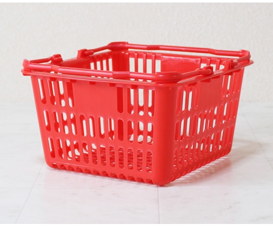 大和産業 買い物かご レッド 5個入 SL-1 1セット(ご注文単位1セット)【直送品】