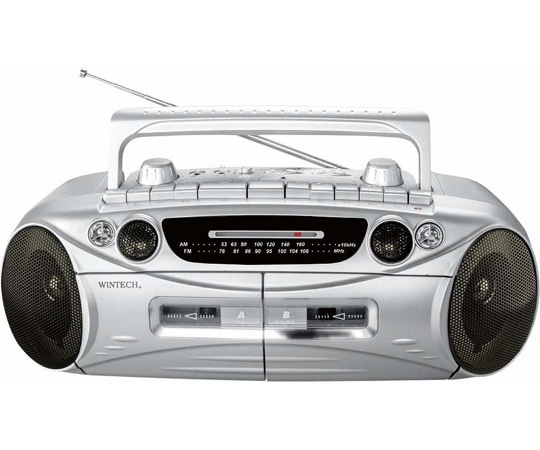 WINTECH ダブルラジカセ WCT-2 1個(ご注文単位1個)【直送品】