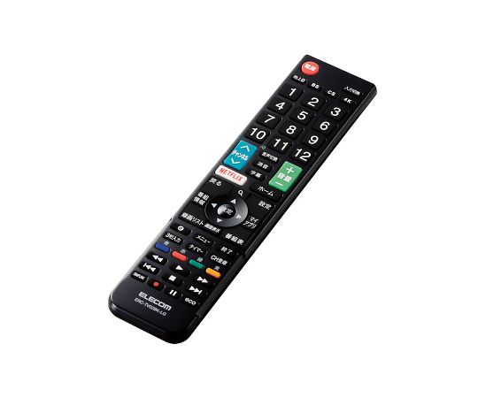 エレコム かんたんTVリモコン第2弾 LG用 ブラック ERC-TV02BK-LG 1個(ご注文単位1個)【直送品】