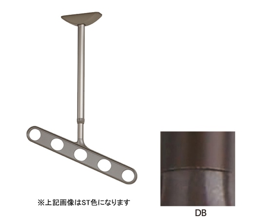 川口技研 ホスクリーン 軒天用 屋外物干し金物 ダークブロンズ 2本入 ZAN-0750-DB 1セット(ご注文単位1セット)【直送品】