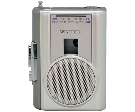 WINTECH ACアダプター付属ラジオ付テープレコーダー PCT-02RM 1個(ご注文単位1個)【直送品】