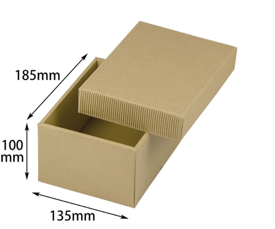ヤマニパッケージ 贈答箱 ナチュラルBOX1号 ヒモ無 100枚 16-6N 1ケース(ご注文単位1ケース)【直送品】