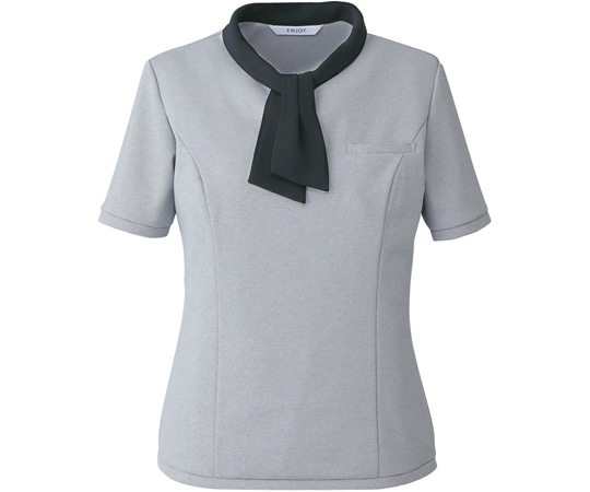 カーシーカシマ ENJOY ポロシャツ RIBBON POLO グレー L ESP706 1枚（ご注文単位1枚）【直送品】
