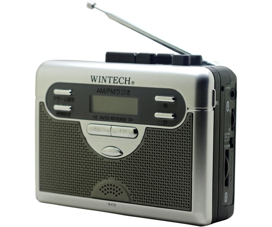 WINTECH ラジオ付きテープレコーダー PCT-11R2 1個(ご注文単位1個)【直送品】