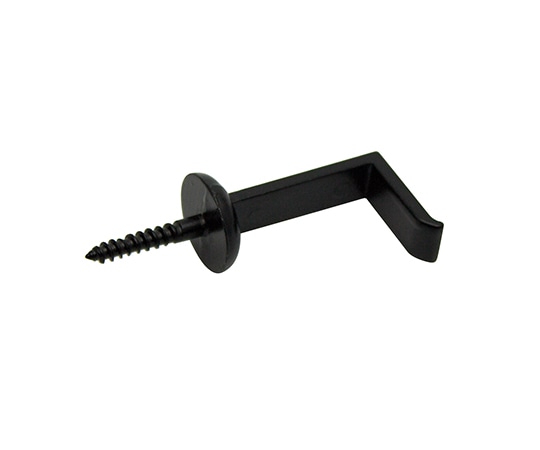 山口安製作所 額用木部受金具 ネジ足昭和折釘 黒 26mm 2個入 Y-7101-2 1セット(ご注文単位1セット)【直送品】