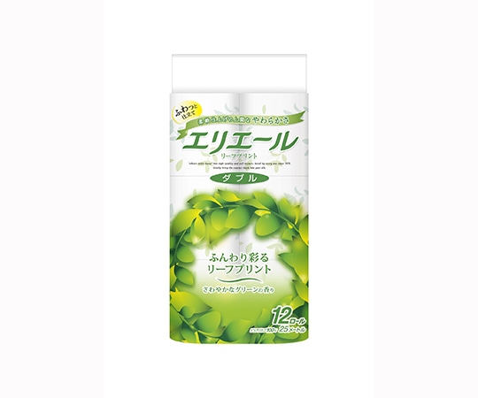 エリエール(大王製紙) エリエールトイレットティシューリーフプリント(ダブル)1ケース(12ロール×6パック) 20823300 1ケース(ご注文単位1ケース)【直送品】