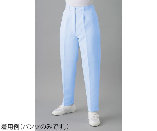 東洋リントフリー クリーンルーム用パンツ(女性用) 青 M JA351B-02 M 1本 (ご注文単位1本)【直送品】