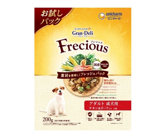 ユニ・チャーム Gran DeLi Frecious アダルト成犬用 チキン&ビーフ入り 200g 1個(ご注文単位1個)【直送品】