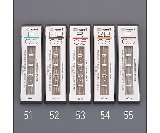 エスコ 0.5mm[B ]シャープペンシル替芯(40本) EA765MF-53 1個(ご注文単位1個)【直送品】