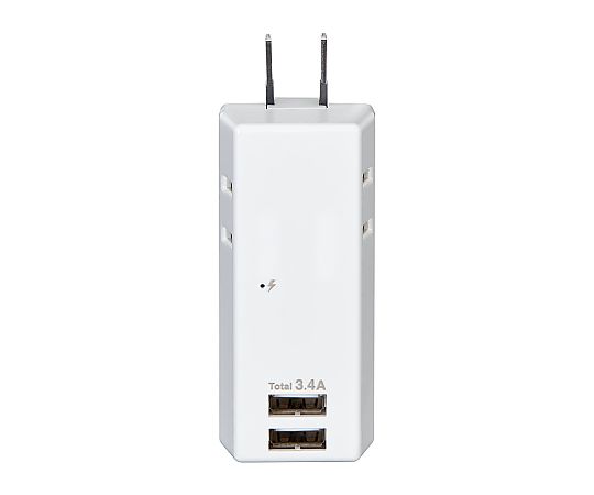ELPA 耐雷USBタップ2個口2ポート3.4A UA-223SB 1個(ご注文単位1個)【直送品】