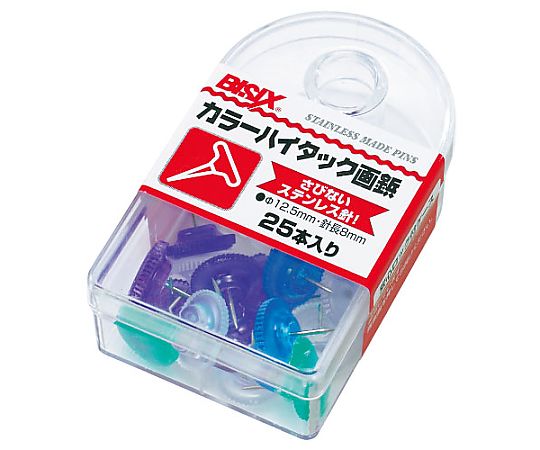 ミツヤ カラーハイタック画鋲 マリン 25本×5箱入 BX1-6-M 1ケース（ご注文単位1ケース）【直送品】