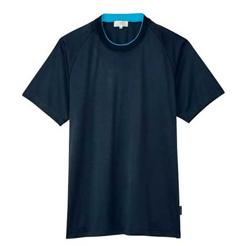 KIRAKU(トンボ) Tシャツ ネイビー×ブルー M(身丈68cm) CR184-89 M 1枚(ご注文単位1枚)【直送品】