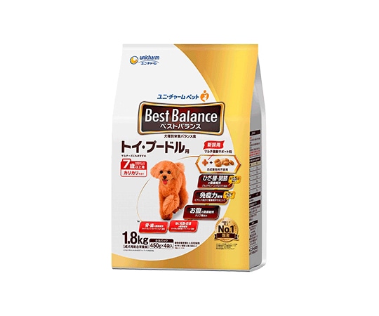 ユニ・チャーム ベストバランス カリカリ仕立て トイプードル用 7歳以上用 1.8kg 1個(ご注文単位1個)【直送品】