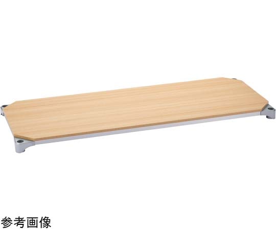 エレクター ベーシックシリーズウッドシェルフ W1200×D600mm ナチュラルウッド シルバーフレーム 棚用 B2448MNS1 1枚(ご注文単位1枚)【直送品】