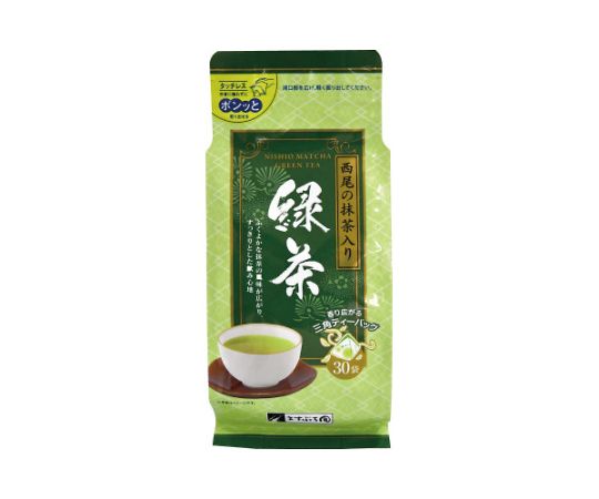 ますぶち園 西尾の抹茶入り緑茶ティーバッグ 30バッグ入 00314 1袋※軽(ご注文単位1袋)【直送品】