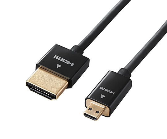 エレコム カメラ接続用HDMIケーブル(HDMI microタイプ) 1.5m ブラック DGW-HD14SSU15BK 1本(ご注文単位1本)【直送品】