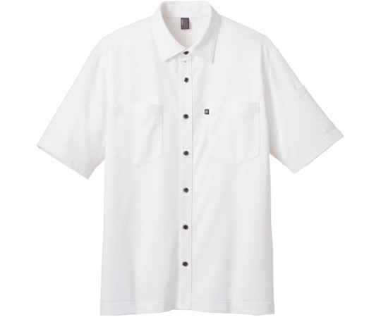 カーシーカシマ CAREAN 半袖ニットシャツ T/C KANOKO SHIRT ホワイト L CSY174 1枚(ご注文単位1枚)【直送品】