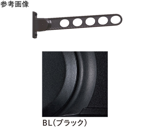 川口技研 ホスクリーン 窓枠用 屋外物干し金物 ブラック 2本入 RK-65-BL 1セット(ご注文単位1セット)【直送品】