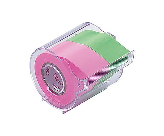 アズワン 25mmx10m 粘着メモテープ(ローズ・ライム) EA762GH-2 1個(ご注文単位1個)【直送品】