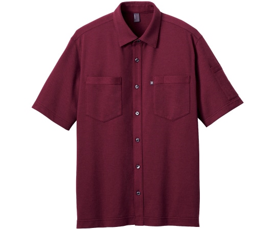 カーシーカシマ CAREAN 半袖ニットシャツ T/C KANOKO SHIRT ワイン LL CSY174 1枚（ご注文単位1枚）【直送品】