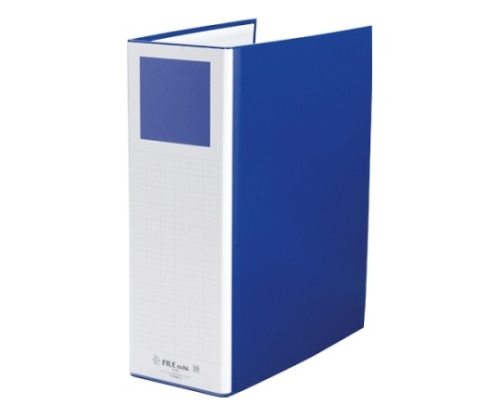 ファイル 間伐材シリーズ パイプファイル ブルー K-100B 1冊(ご注文単位1冊)【直送品】