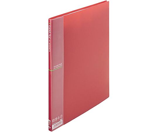 テージー クリアファイルA4縦10Pワインレッド CF-441-18 1冊(ご注文単位1冊)【直送品】