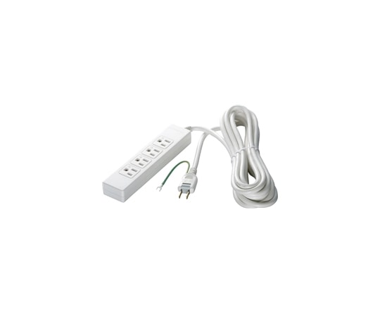 BUFFALO 3ピン式電源タップ 4個口タイプ 2m ホワイト BSTAPST3420WH 1台(ご注文単位1台)【直送品】