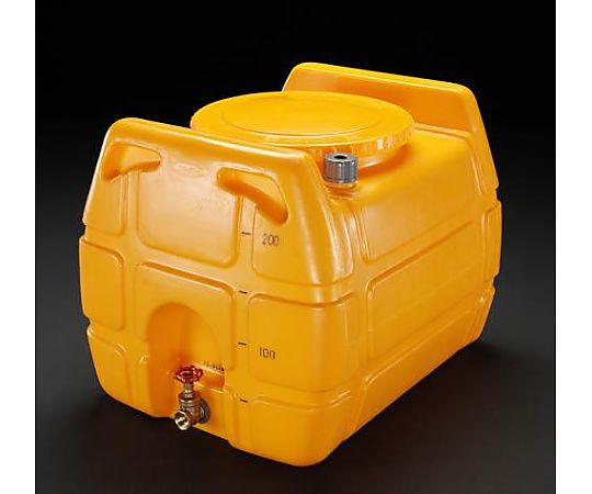 エスコ 200L ポリエチレン給水容器(バルブ付) EA991AB-2 1個(ご注文単位1個)【直送品】