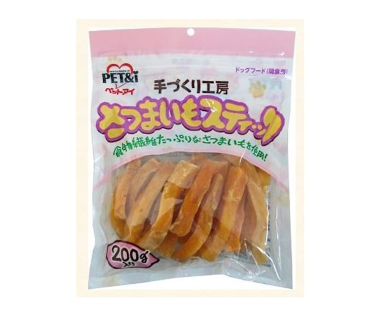 ペットアイ 手づくり工房 さつまいもスティック 200g 1個(ご注文単位1個)【直送品】