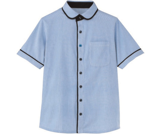 カーシーカシマ HEARTGREEN 半袖ニットシャツ KNITTI SHIRT WAFFLE 青空 3L HM2659 1枚（ご注文単位1枚）【直送品】