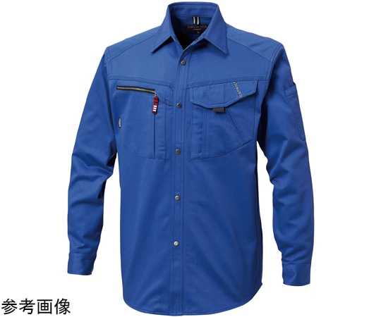 三愛 AWシーズン長袖シャツ ロイヤルブルー 3L JA2304 1着（ご注文単位1着）【直送品】