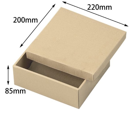 ヤマニパッケージ 贈答箱 ナチュラルBOX16号 ヒモ無 100枚 16-19AN 1ケース（ご注文単位1ケース）【直送品】
