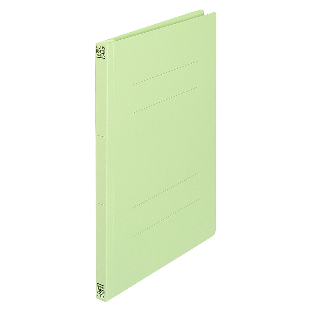 プラス フラットファイル A4S グリーン 3冊 No.023NP 1パック(ご注文単位1パック)【直送品】