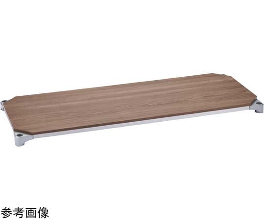エレクター ベーシックシリーズウッドシェルフ W900×D600mm ウォールナットウッド シルバーフレーム 棚用 B2436MWS1 1枚(ご注文単位1枚)【直送品】