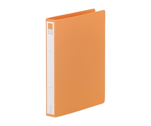 LIHITLAB リングファイル 3橙 F-877 F877-3 1冊(ご注文単位1冊)【直送品】