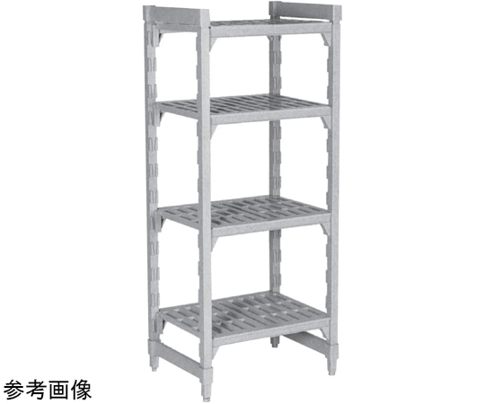 CAMBRO(キャンブロ) キャンブロ カムシェルビングR プレミアムシリーズ ベンチ型固定式基本ユニット4段セット 1070×360×H2140mm CPU144284V4 1個（ご注文単位1個）【直送品】