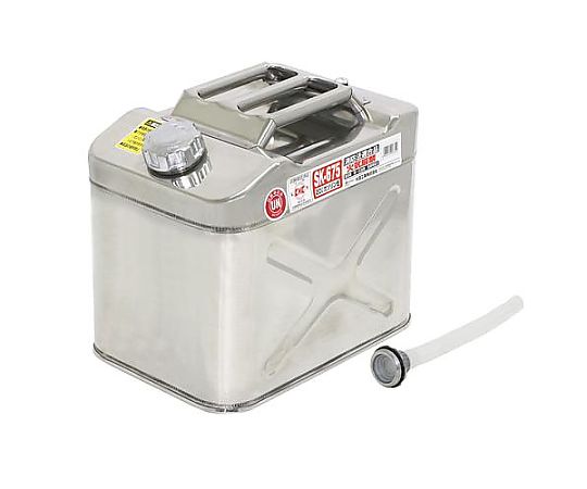 エスコ 20L ガソリン携行缶(ステンレス製) EA991HB-52A 1個(ご注文単位1個)【直送品】