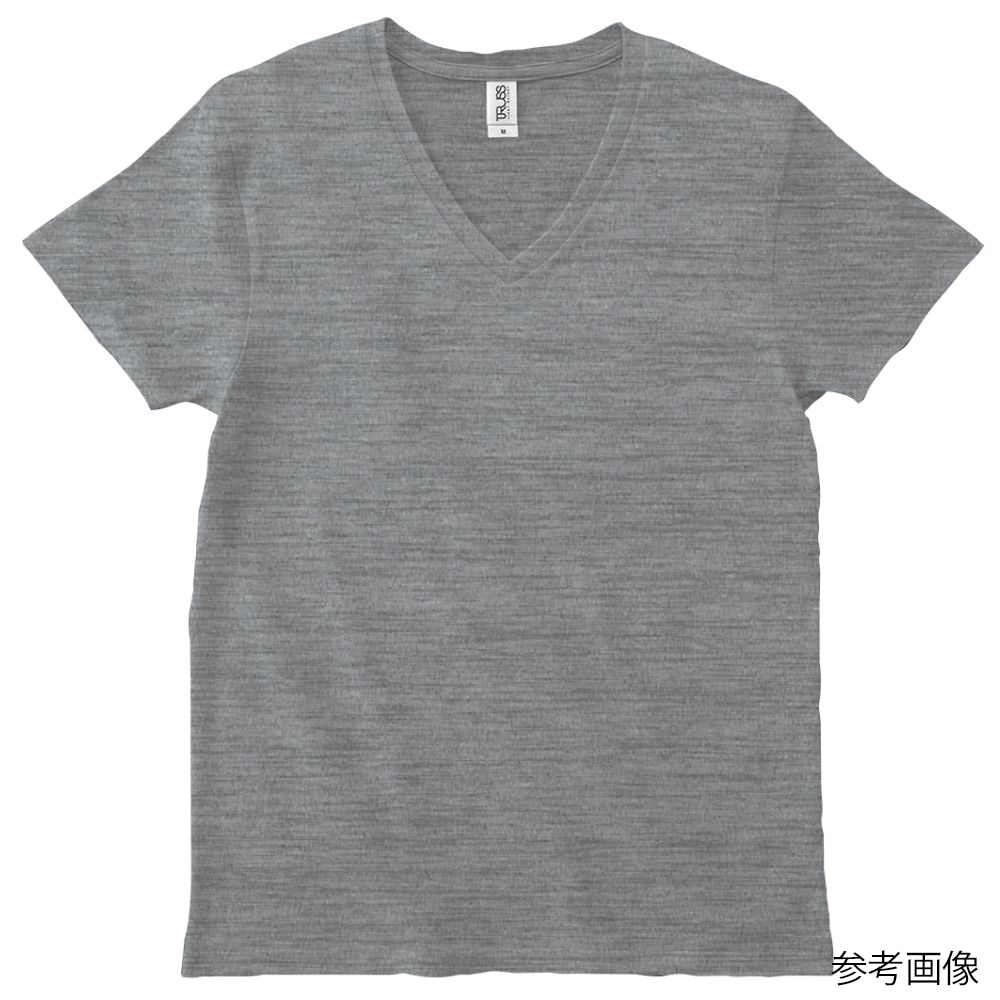 フェリック スリムフィットVネックTシャツ ヘザーグレー XL SFV113-HGY-XL 1枚（ご注文単位1枚）【直送品】