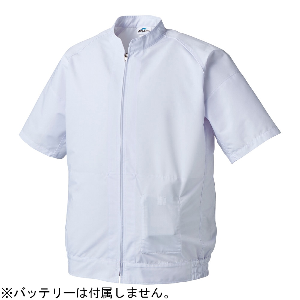 アズワン 白衣型空調風神服 半袖ブルゾン M 1枚(ご注文単位1枚)【直送品】