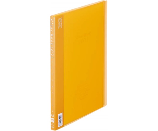 ライオン事務器 クリアーブック 【ε:r】 オレンジ CR-20A 1冊(ご注文単位1冊)【直送品】